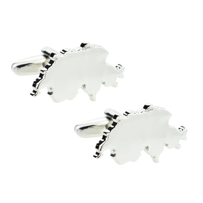 Switzerland Outline Map Cufflinks | Ashton and Finch