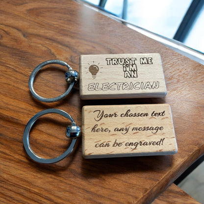Personalised Electrician Keyring Gift  | Ashton and Finch