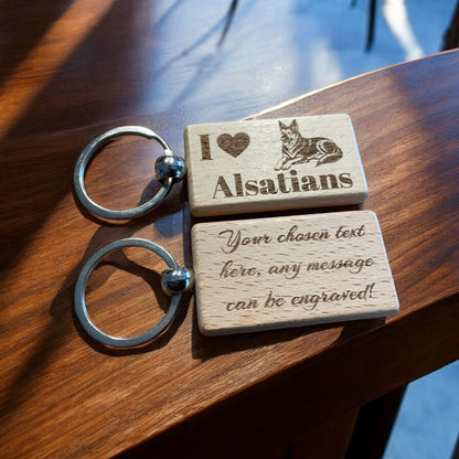 Personalised Alsatian Keyring Gift  | Ashton and Finch