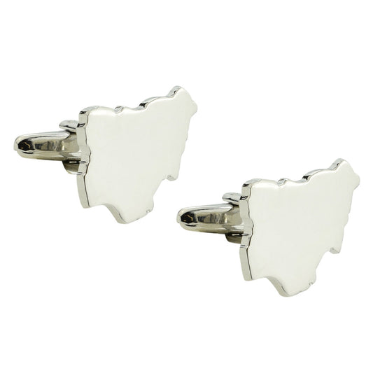 Nigeria Outline Map Cufflinks | Ashton and Finch