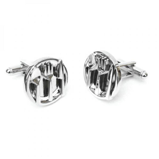 Dinner Plate & Cuttlery Cufflinks | Ashton and Finch