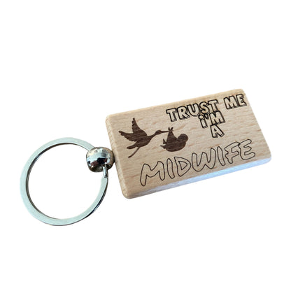 Trust Me, I'm a Midwife Keyring Gift  | Ashton and Finch