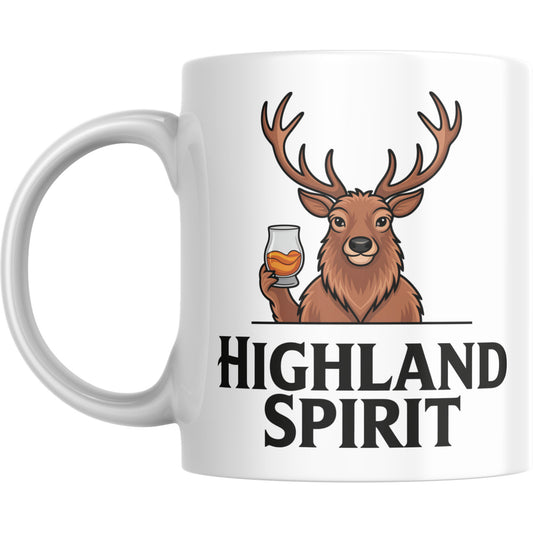 Scottish Stag Mug – Whisky Glass Coffee Cup