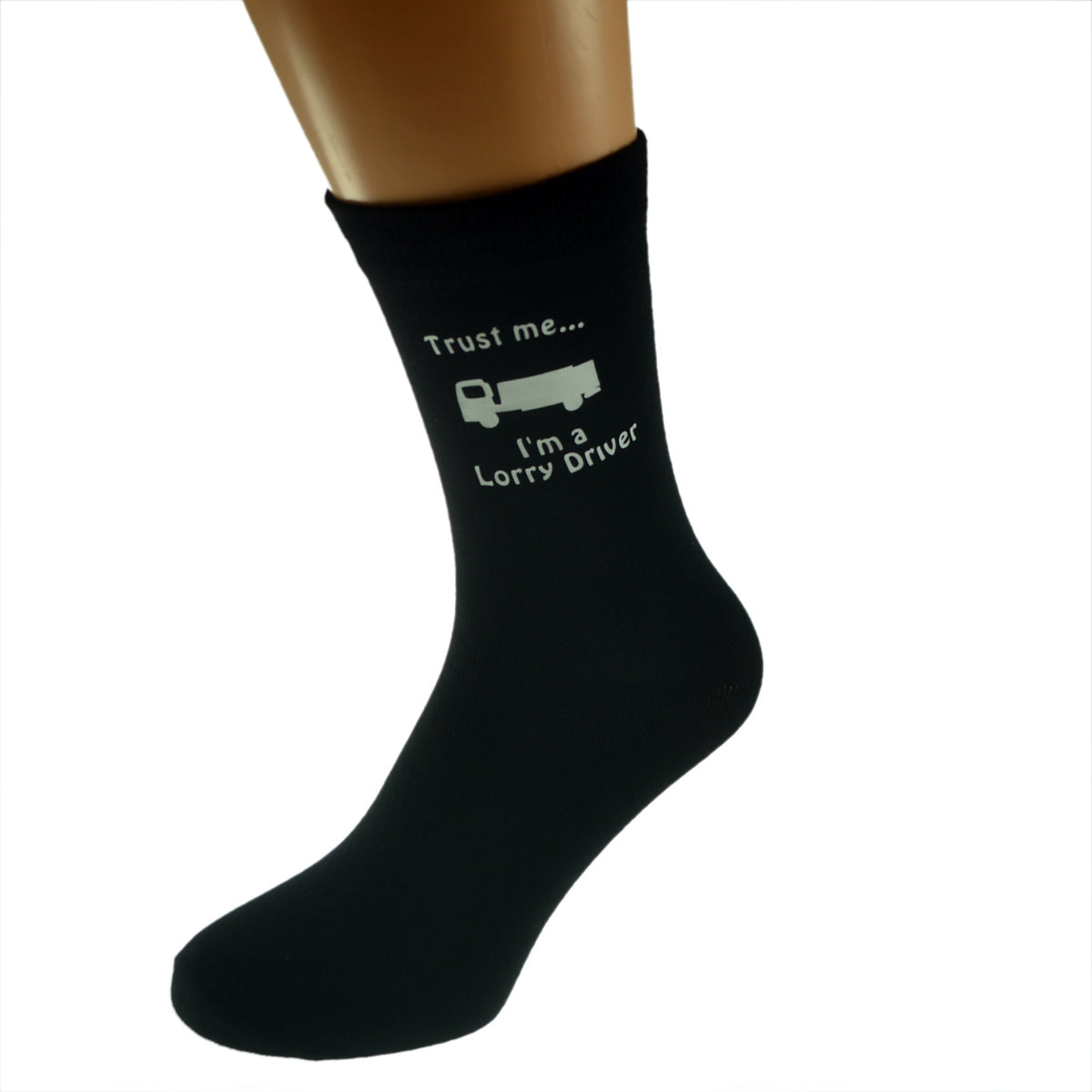 Trust Me I’m A Lorry Driver Mens Black Socks| Ashton and Finch