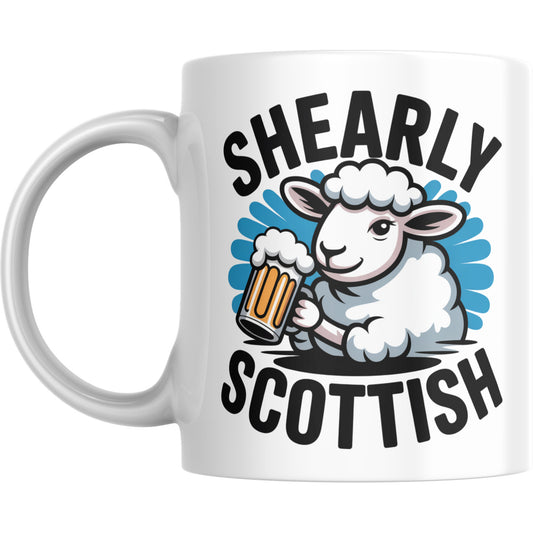 Shearly Scottish Mug – Funny Sheep Beer Coffee Cup