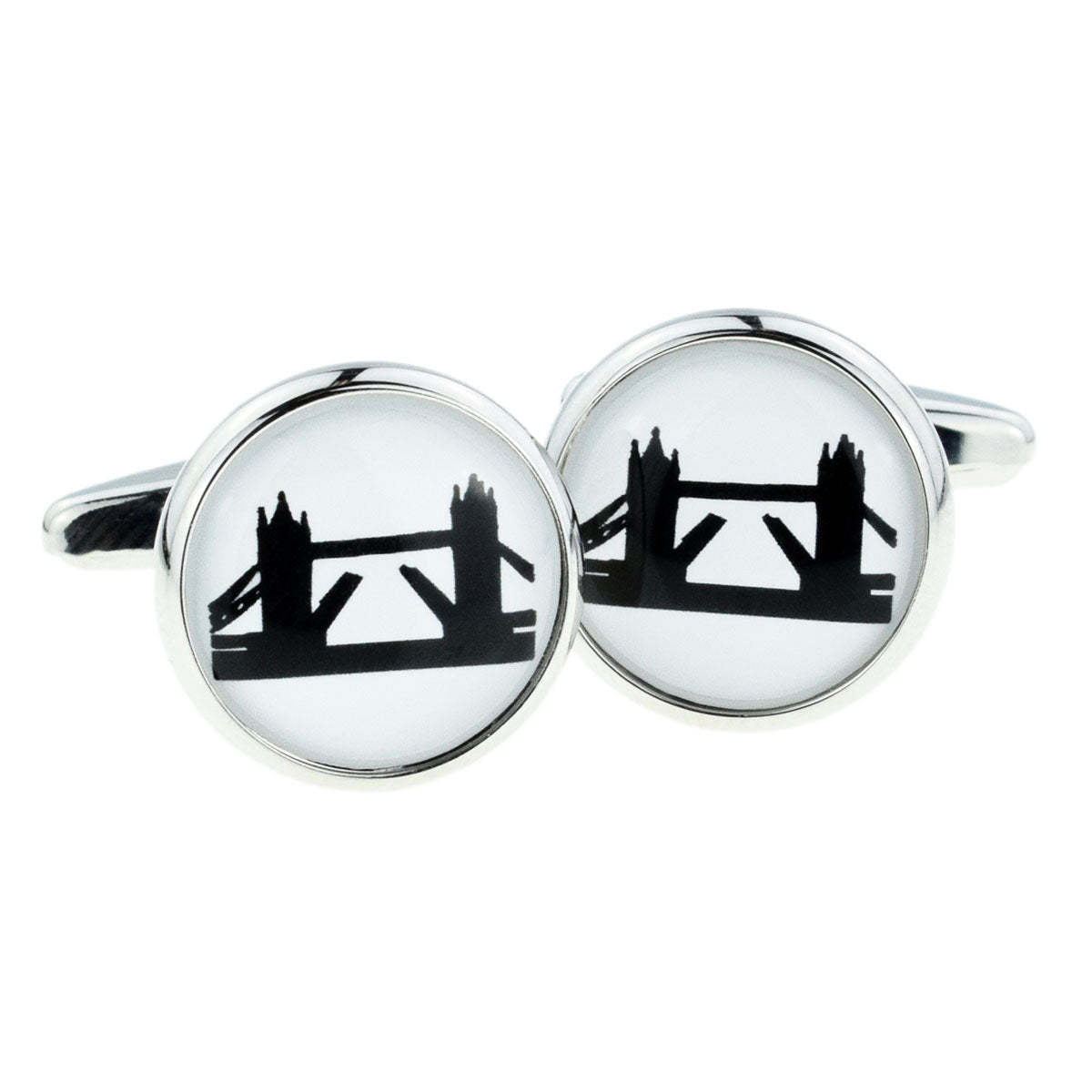 London Tower Bridge SiIlhoutte Cufflinks | Ashton and Finch