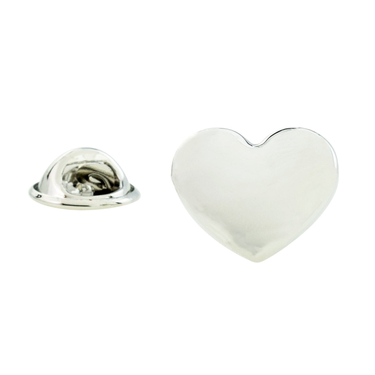 Domed Metal Romance Love Heart Lapel Pin badge