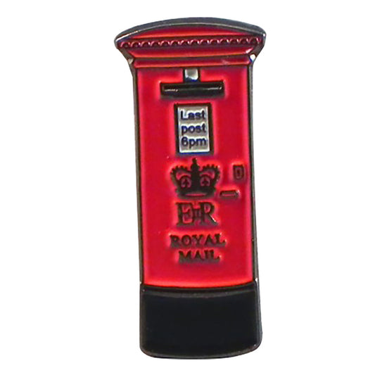British Tourist Red Royal Mail Post Box Metal Enamel Lapel Pin Badge
