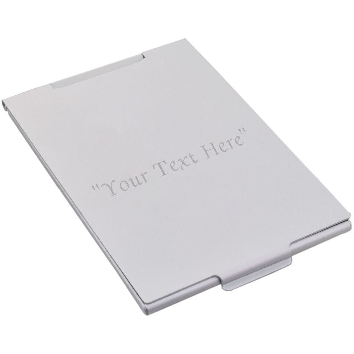 Slim Metal Handbag mirror Engraved and Personalised  | Ashton and Finch