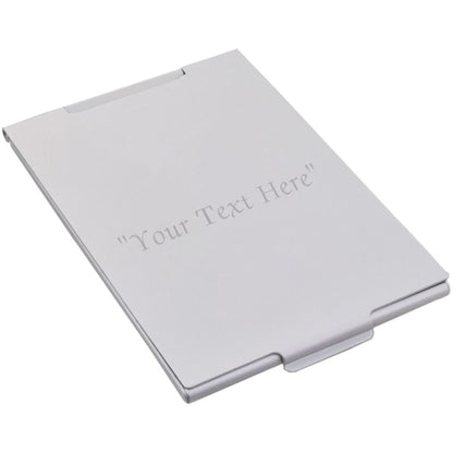 Slim Metal Handbag mirror Engraved and Personalised  | Ashton and Finch