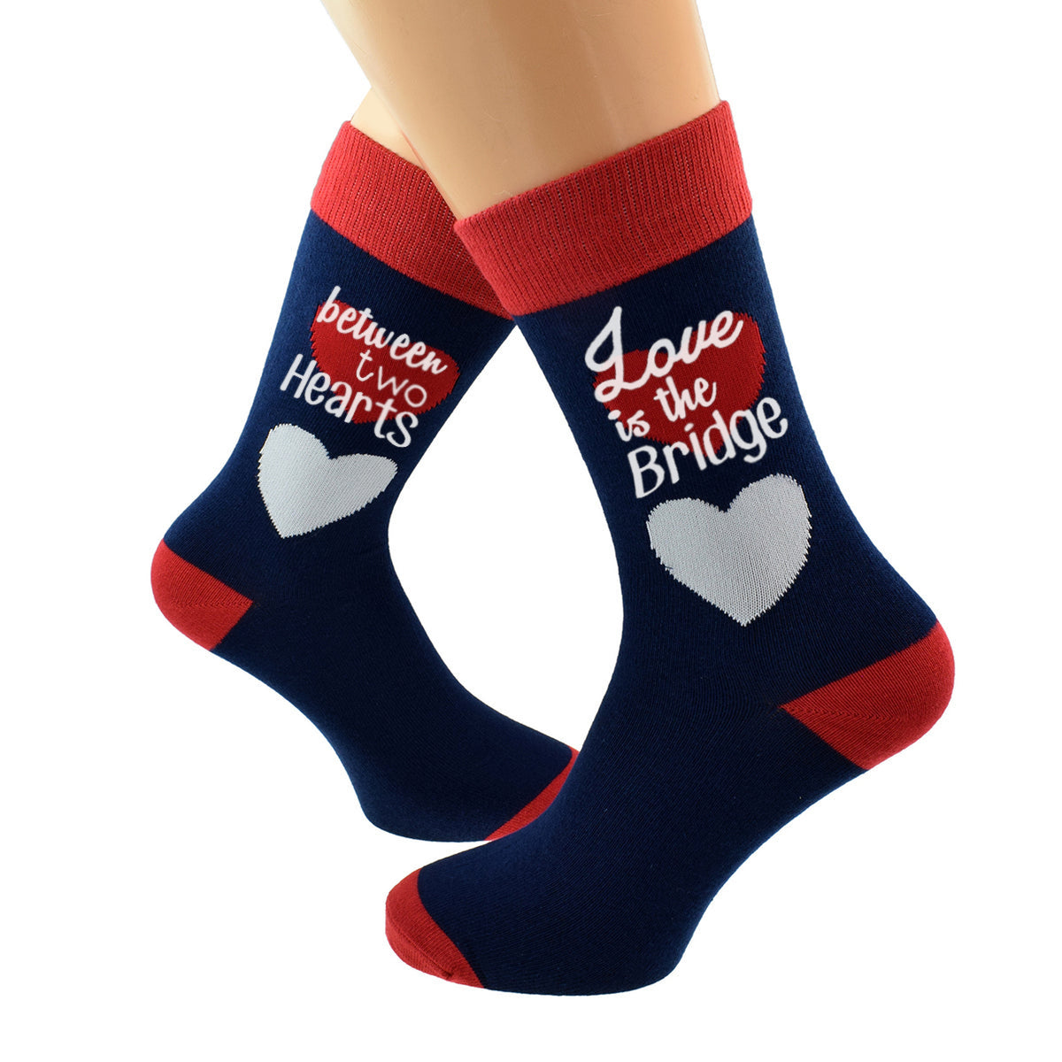 Love Is The Bridge Between Two Hearts Cotton Rich Unisex Socks| Ashton and Finch