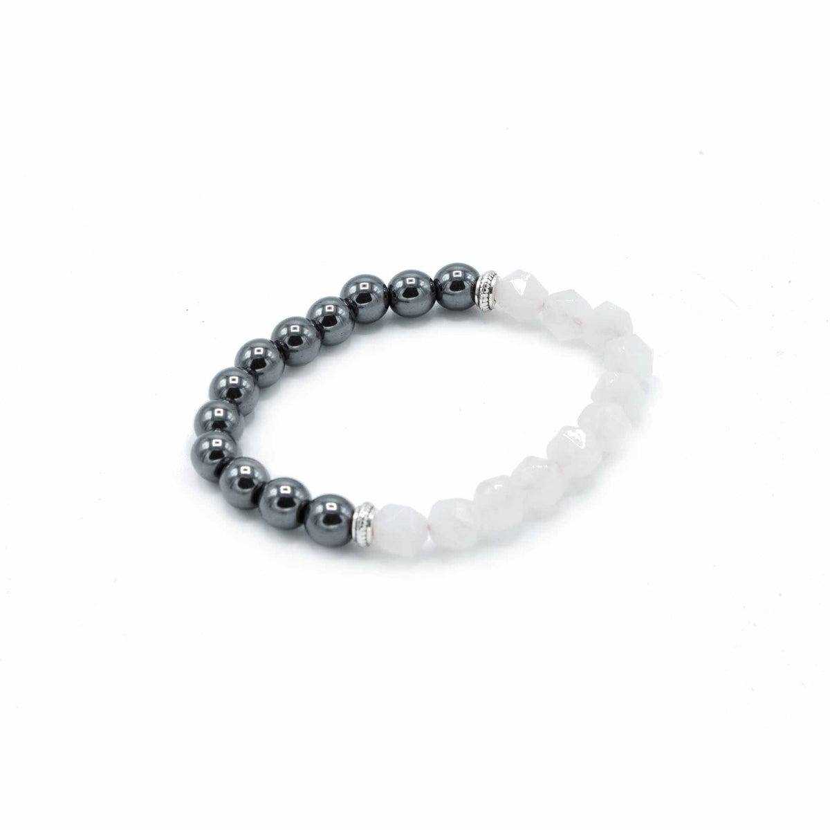 Rose Quartz Magnetic Faceted Gemstone Bracelet