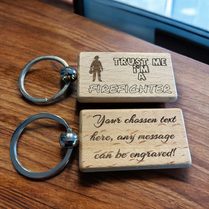 Personalised Firefighter Keyring Gift  | Ashton and Finch