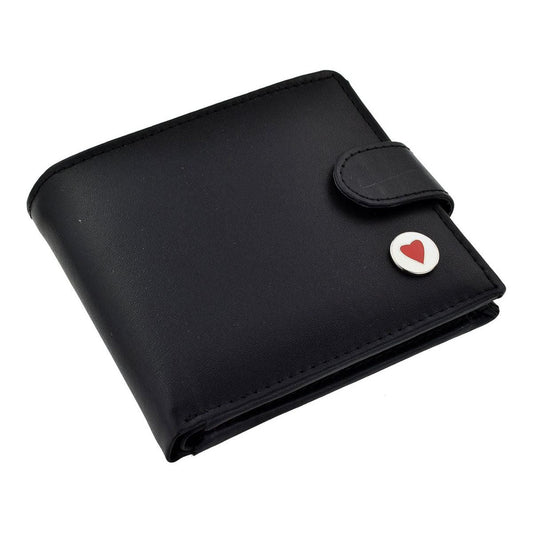 Red Love Heart Design Leather Wallet  | Ashton and Finch