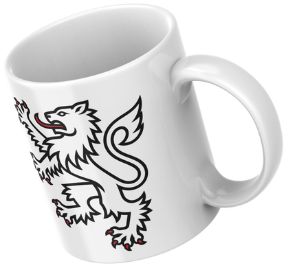 Scottish Lion Rampant Mug – Shield Emblem Coffee Cup