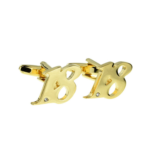 Gold Plated AGE 18 Cufflinks | Ashton and Finch