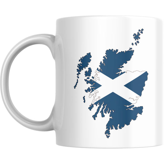 Scotland Map Mug – Saltire Flag Coffee Cup | Ashton and Finch