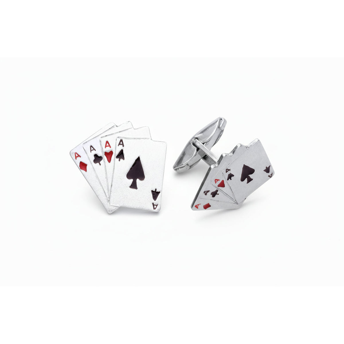 Sterling Silver Playing Card Cufflinks  | Ashton and Finch