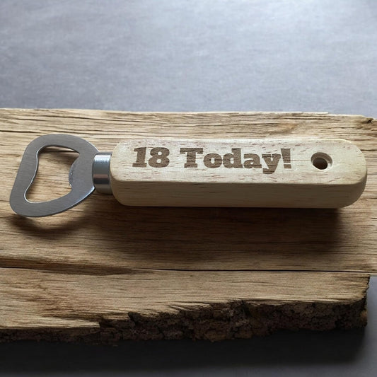 18 Today Wooden Beer Bottle Opener Gift  | Ashton and Finch
