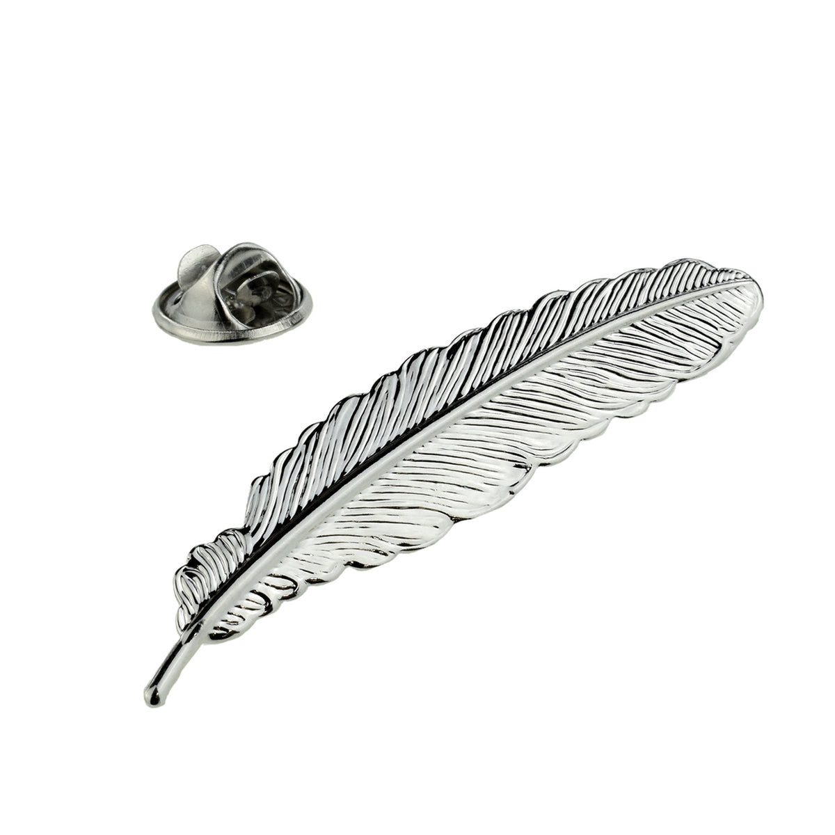 Quill Feather Design Lapel Pin Badge