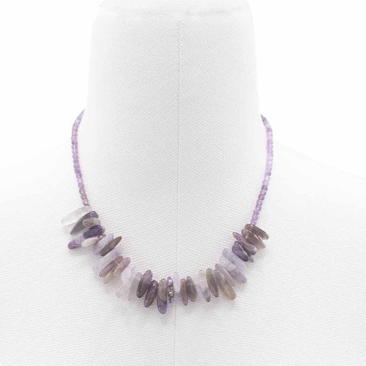 Amethyst Longstone Necklace – Polished Gemstone Pendant
