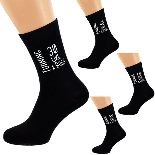 Turning Age Like A Boss Mens Socks| Ashton and Finch
