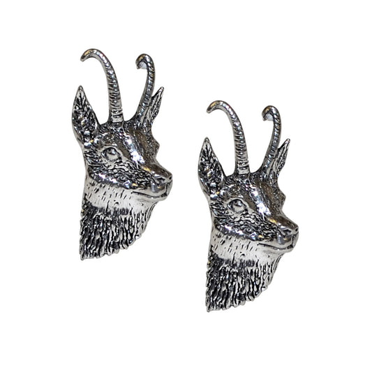 English Made Goats Head Pewter Cufflinks | Ashton and Finch