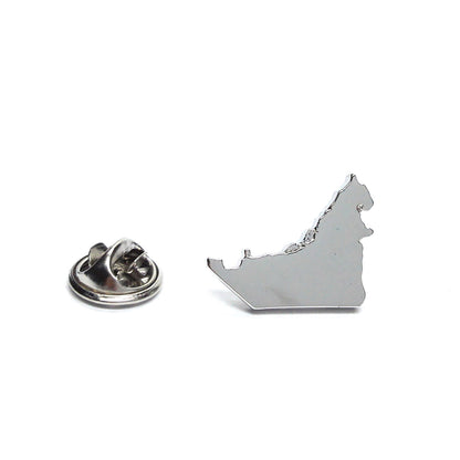 United Arab Emirates Outline Map Lapel Pin Badge