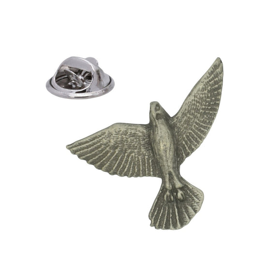 Merlin Bird English Made Pewter Lapel Pin Badge
