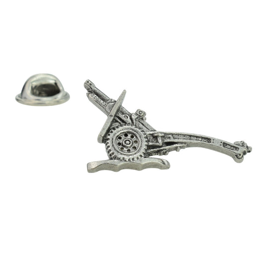 Military 25lb Gun English Pewter Lapel Pin Badge