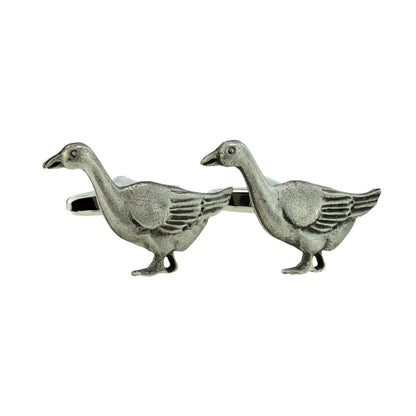 Goose Design Englsih Pewter Cufflinks | Ashton and Finch