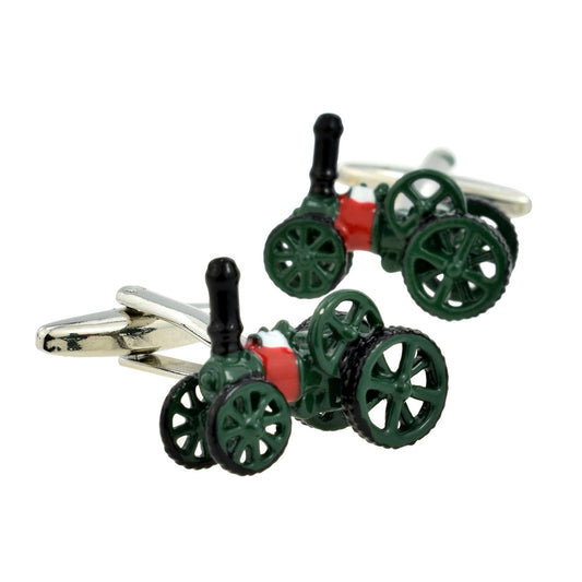 Traction Engine Design Cufflinks | Ashton and Finch