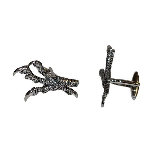English Made Bird Hawks Talons Pewter Cufflinks | Ashton and Finch