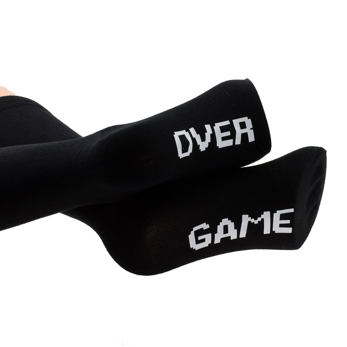 Fun Game Over Sole Print Mens Black Socks| Ashton and Finch