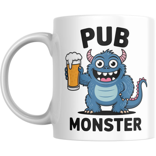 Pub Monster Mug – Funny Loch Ness Beer Coffee Cup