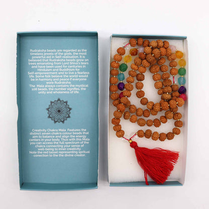 Bali Mala Necklace – Creativity Chakra Healing Beads