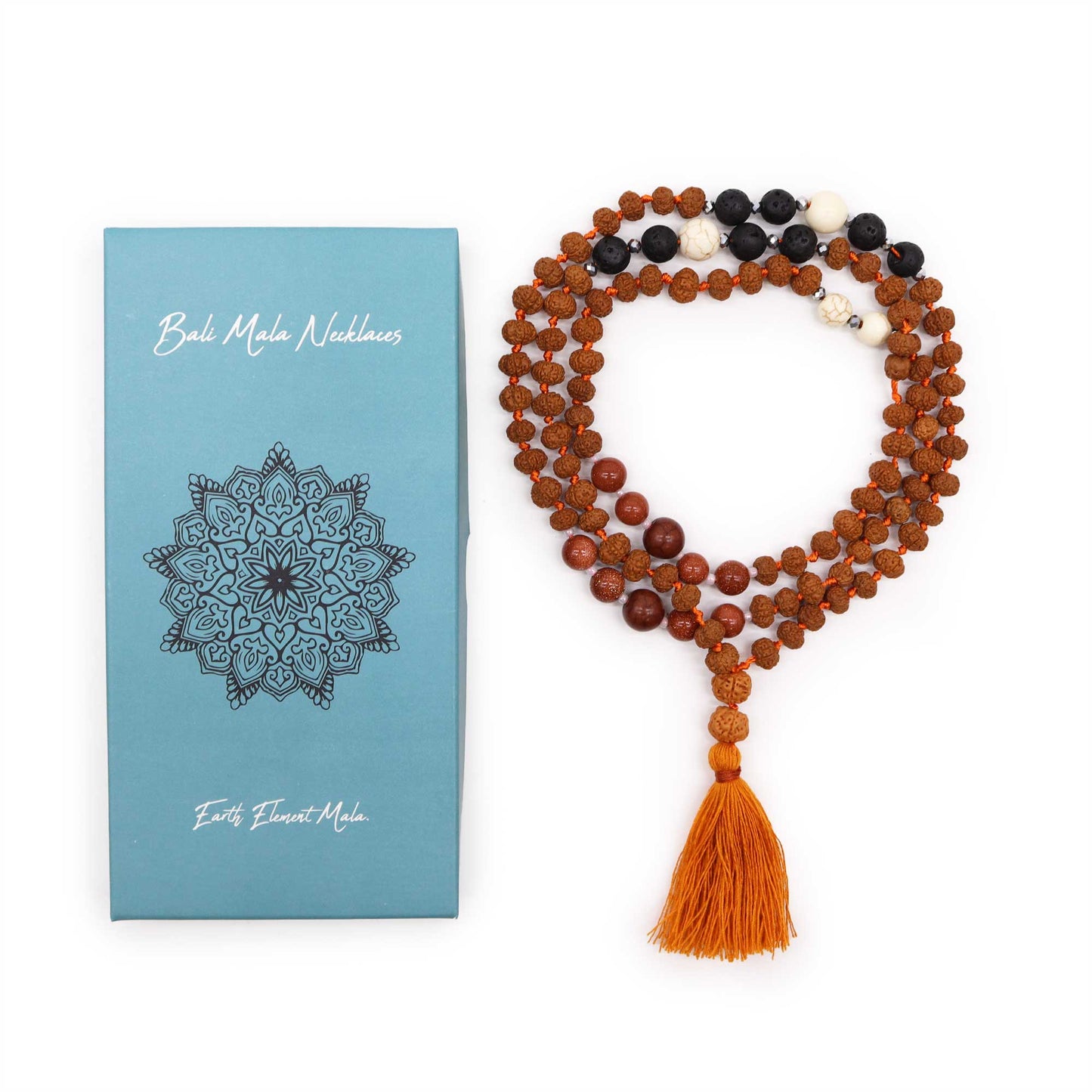 Bali Mala Necklace – Earth Element Grounding Beads