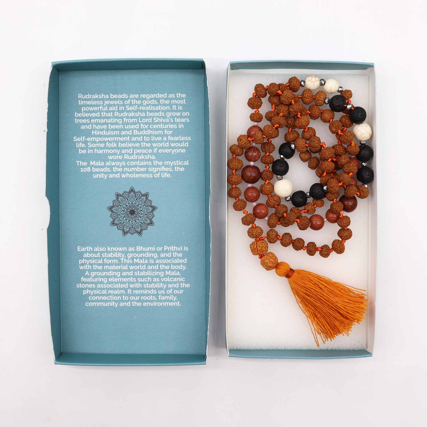 Bali Mala Necklace – Earth Element Grounding Beads