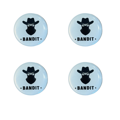 Bandit Golf Ball Markers – Pack of 4 – Funny Golf Accessories for Men