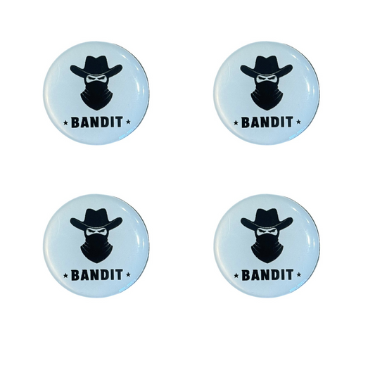 Bandit Golf Ball Markers – Pack of 4 – Funny Golf Accessories for Men