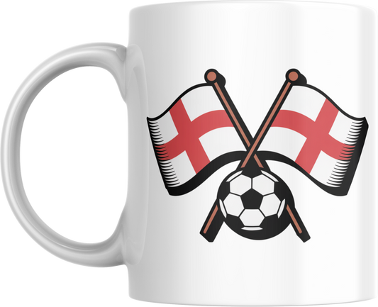 England Football Flag Mug – St George’s Cross Coffee Cup