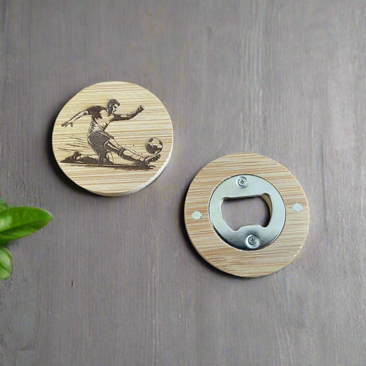 Football Fridge Magnet Bottle Opener