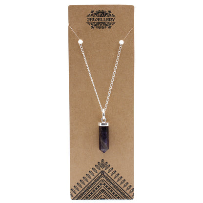 Gemstone Classic Point Pendant - Amethyst
