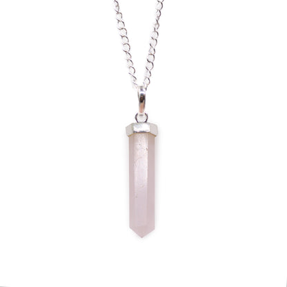 Gemstone Classic Point Pendant - Rose Quartz