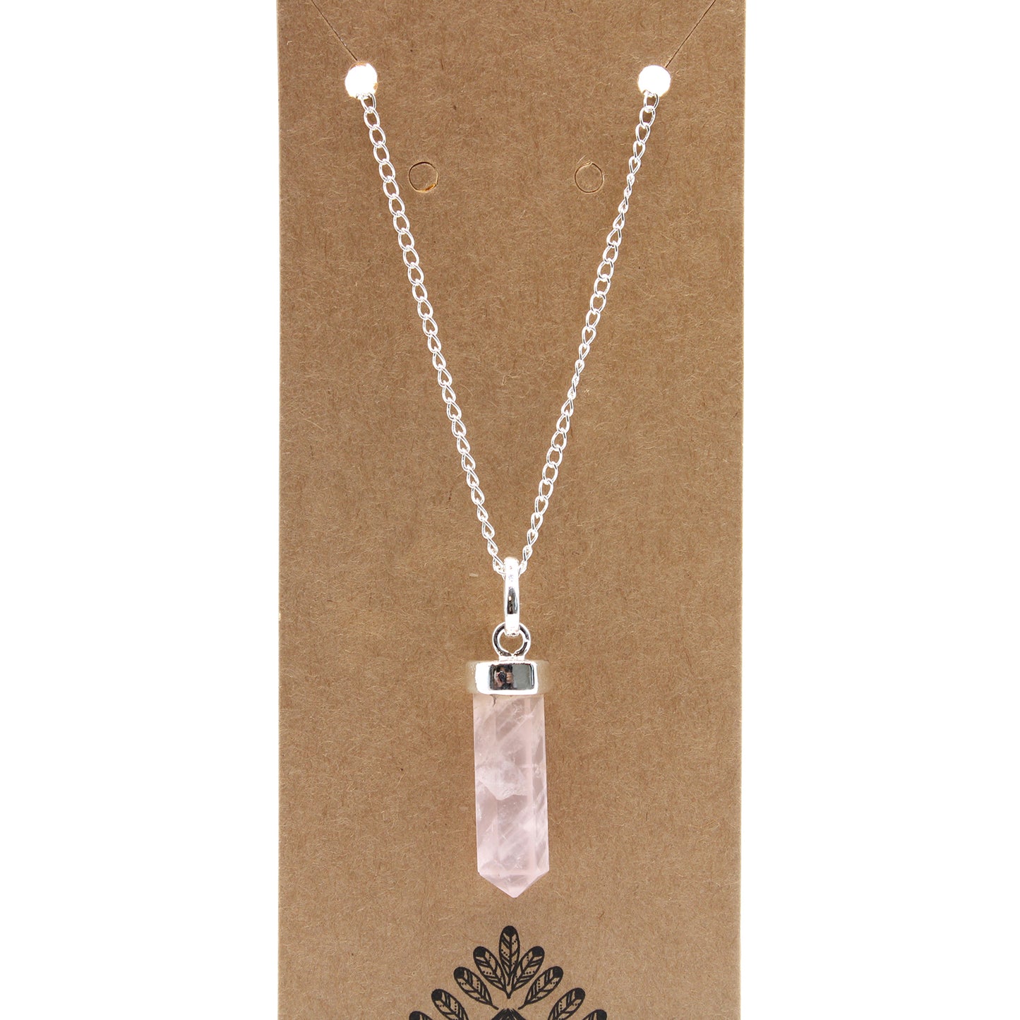 Gemstone Classic Point Pendant - Rose Quartz