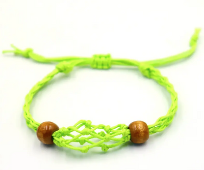 Green Gemstone Bracelet Cord