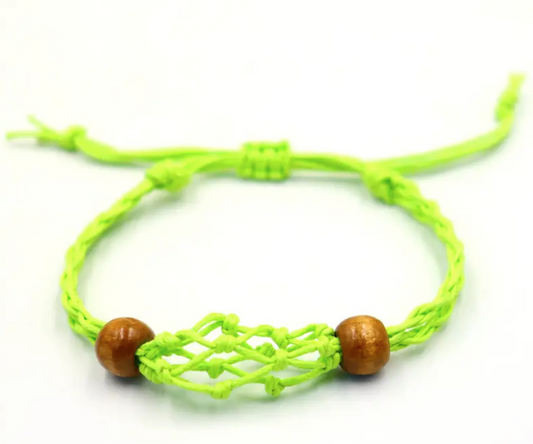 Green Gemstone Bracelet Cord