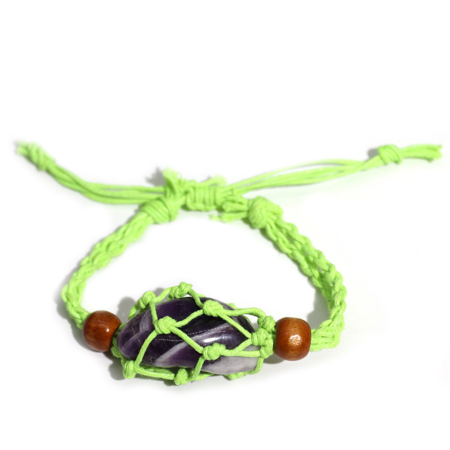Green Gemstone Bracelet Cord