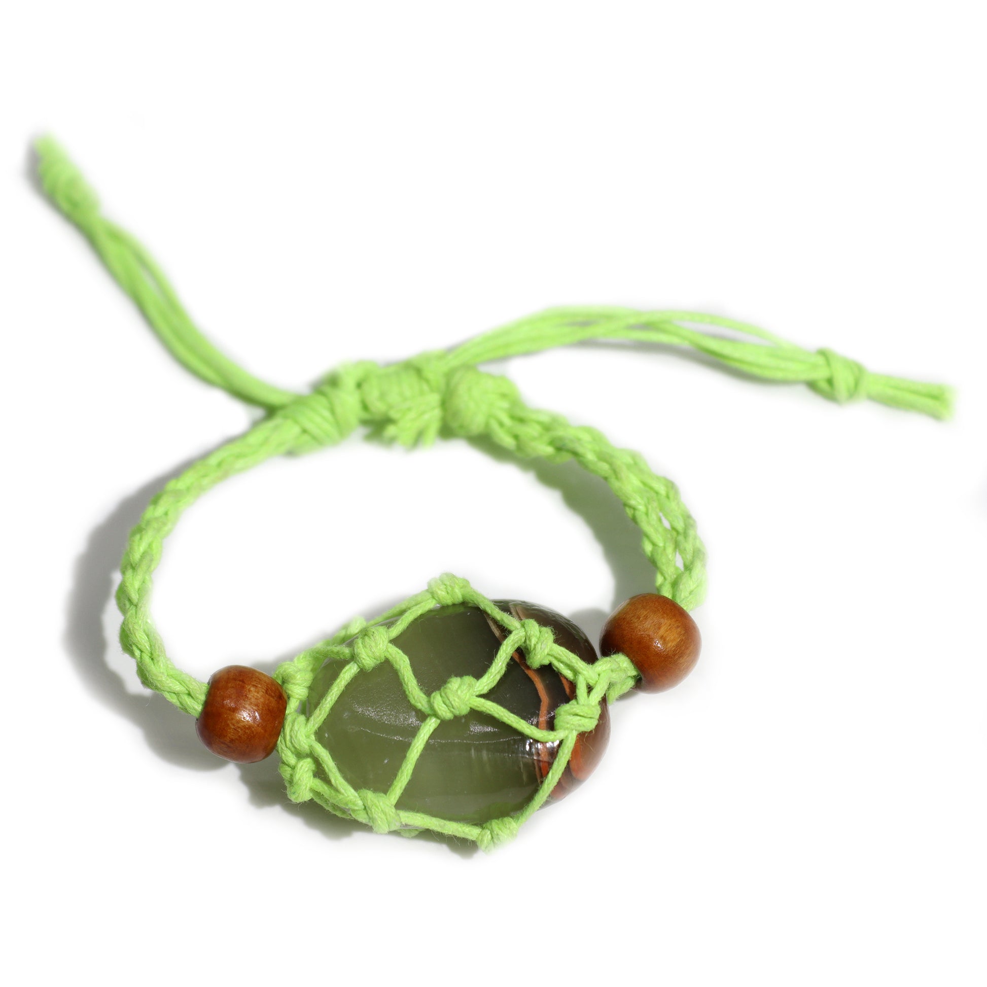 Green Gemstone Bracelet Cord