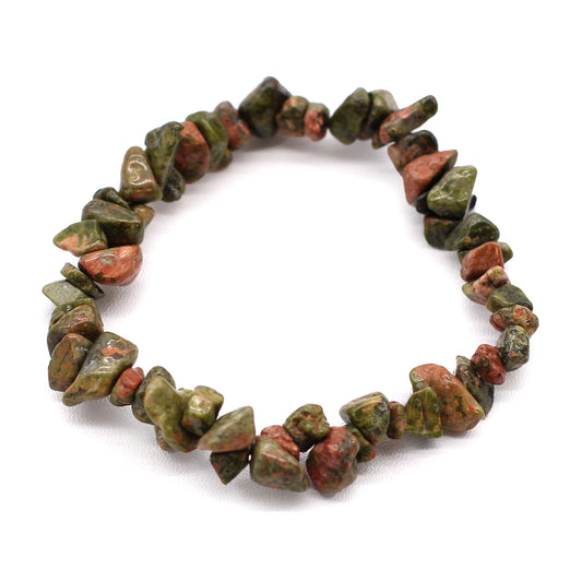 Green Jasper Chipstone Bracelet
